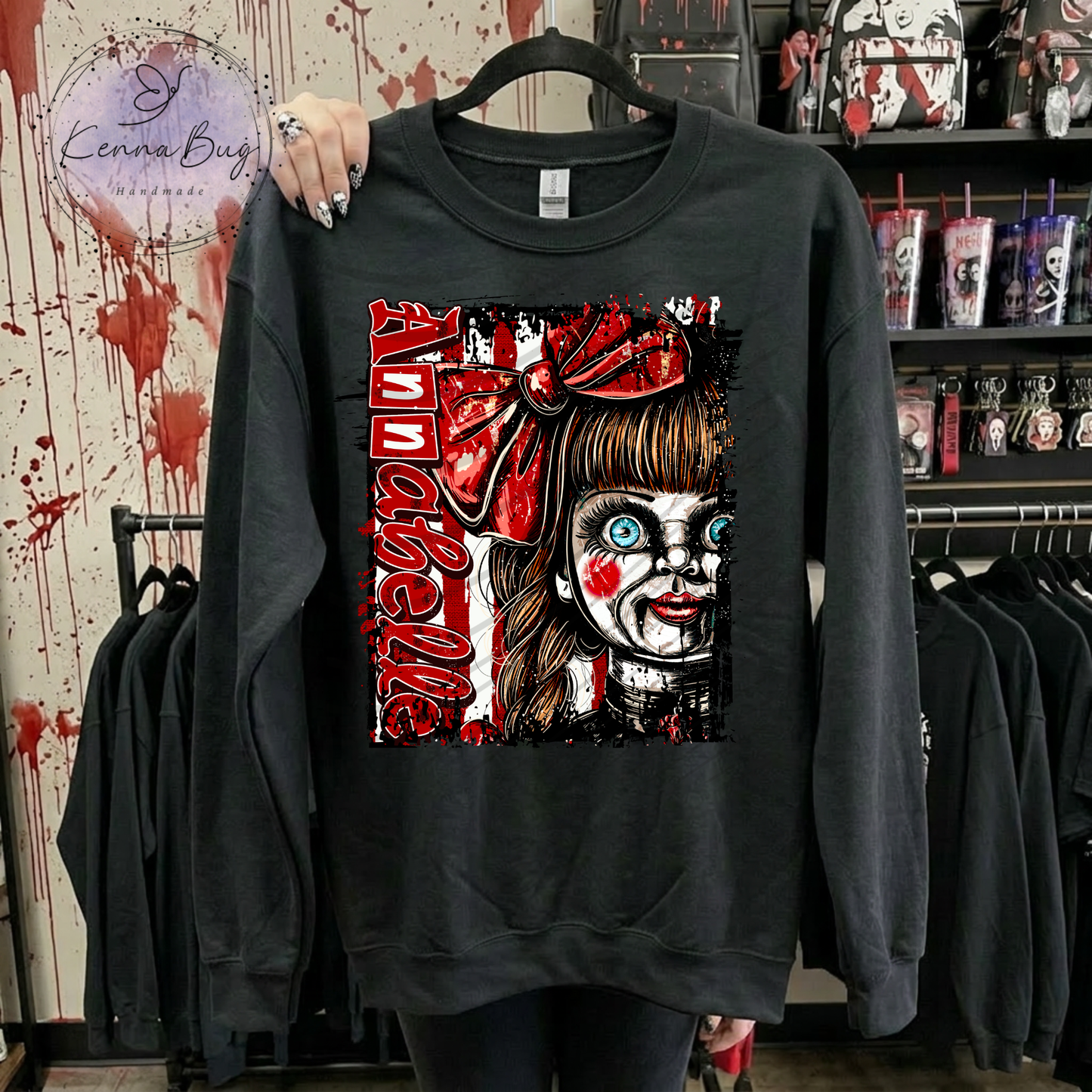 Spooky Doll, Annabelle, Horror Movie, DTF Transfer, Ready to Press, Shirt Transfer, Heat Transfer, Direct to film Transfer