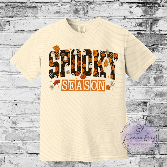 Spooky Season, Halloween, Custom T-Shirt, Pick your Color, Graphic Tee, Comfort Colors 1717