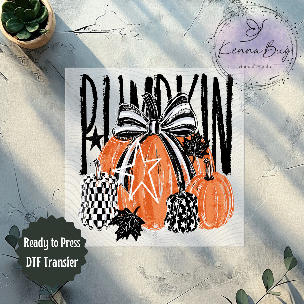 Pumpkin, Star, Halloween, Fall, v2, DTF Transfer, Ready to Press, Shirt Transfer, Heat Transfer, Direct to film Transfer