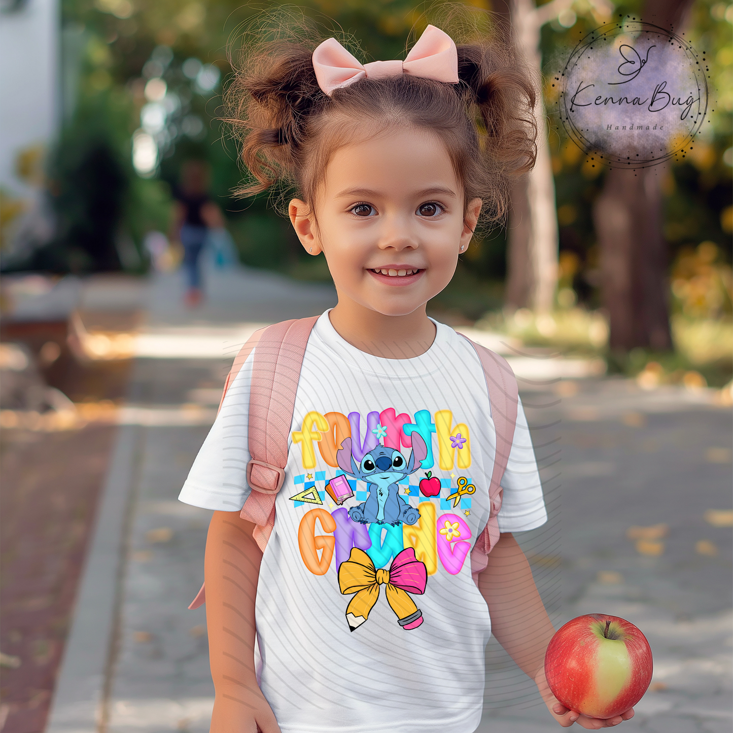 Fourth Grade, Stitch, Back to School, DTF Transfer, Ready to Press, Shirt Transfer, Heat Transfer, Direct to film Transfer