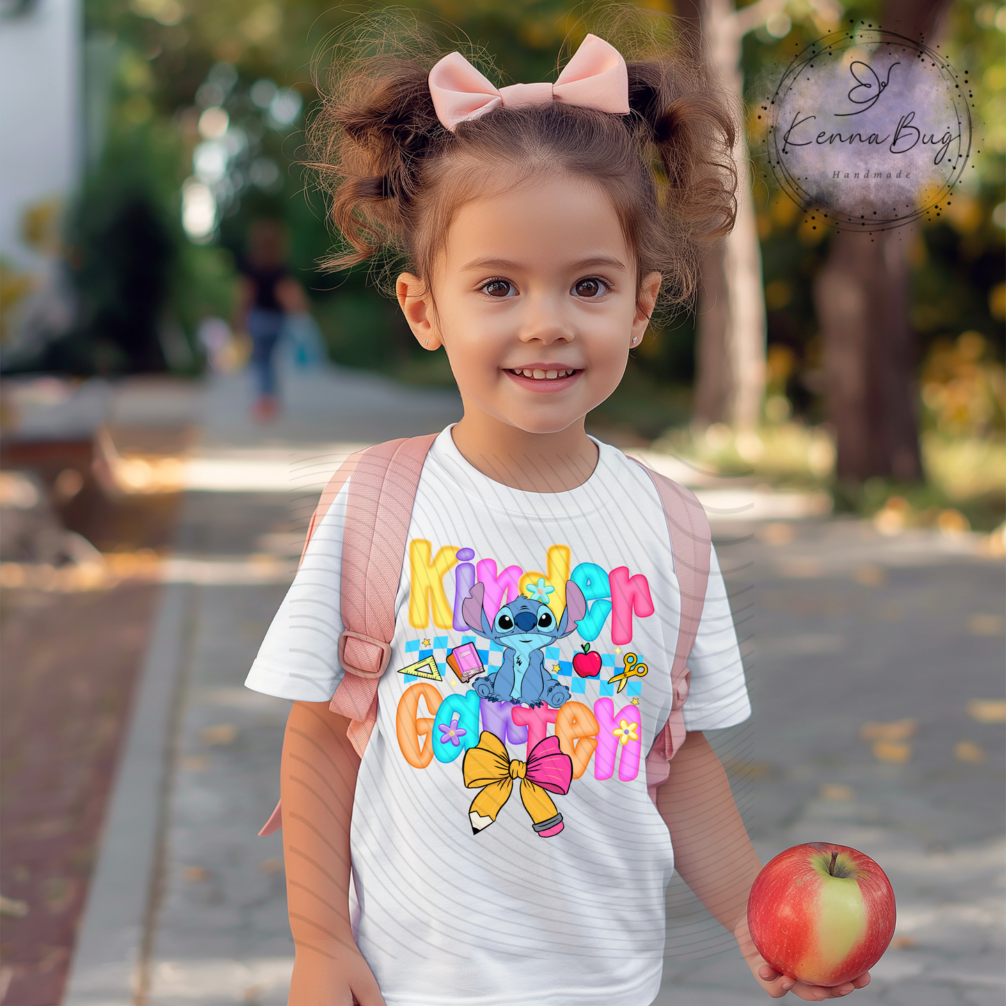 Kindergarten, Stitch, Back to School, DTF Transfer, Ready to Press, Shirt Transfer, Heat Transfer, Direct to film Transfer