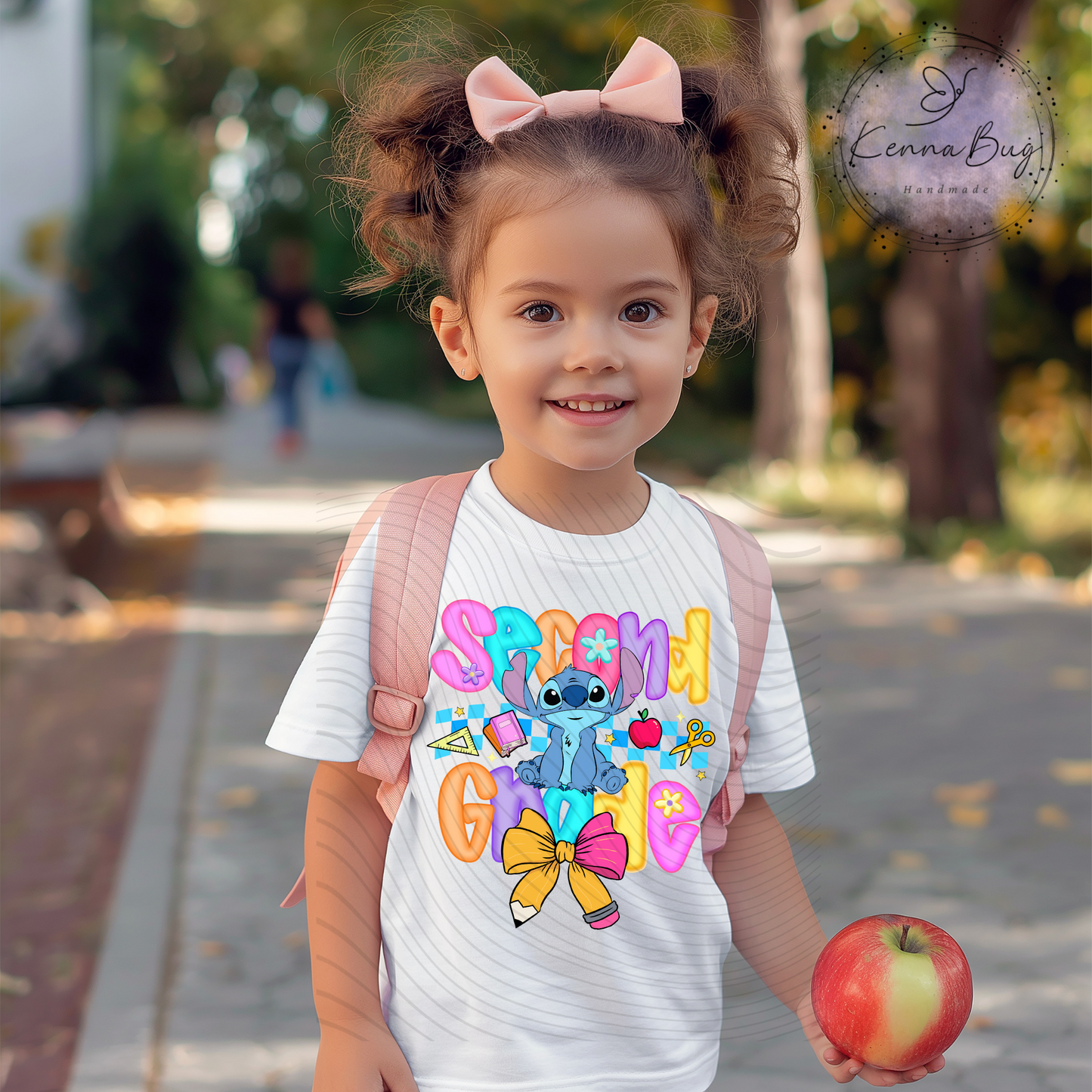 Second Grade, Stitch, Back to School, DTF Transfer, Ready to Press, Shirt Transfer, Heat Transfer, Direct to film Transfer