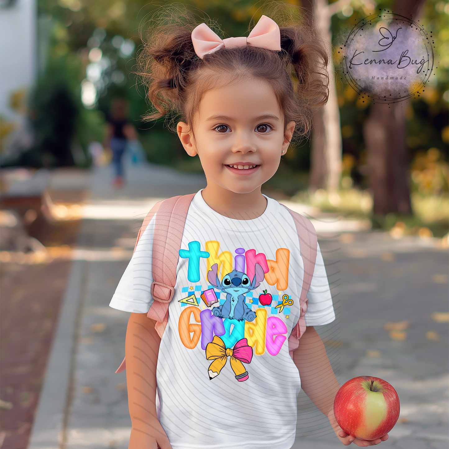 Third Grade, Stitch, Back to School, DTF Transfer, Ready to Press, Shirt Transfer, Heat Transfer, Direct to film Transfer