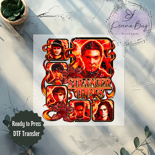 Strange Crew, DTF Transfer, Ready to Press, Shirt Transfer, Heat Transfer, Direct to film Transfer