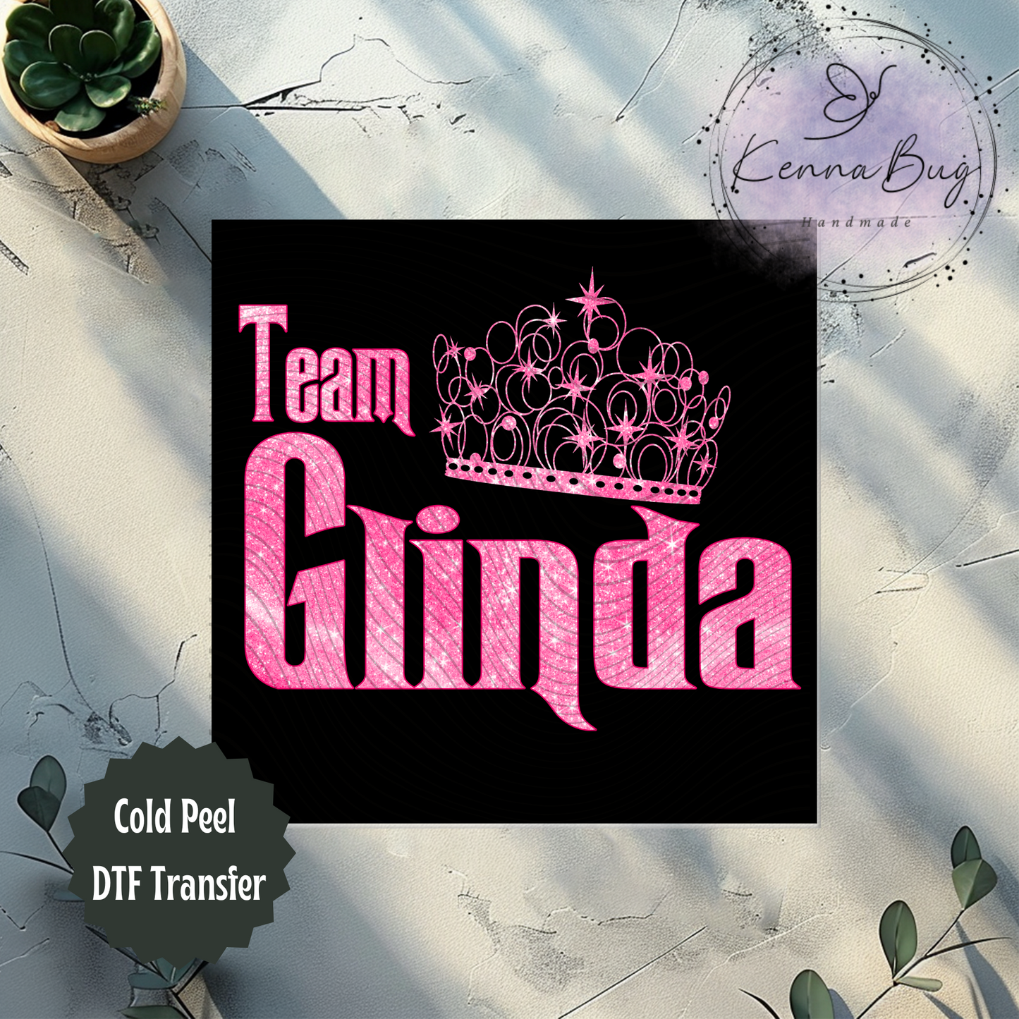 Team Glinda, Good Witch, DTF Transfer, Ready to Press, Shirt Transfer, Heat Transfer, Direct to film Transfer