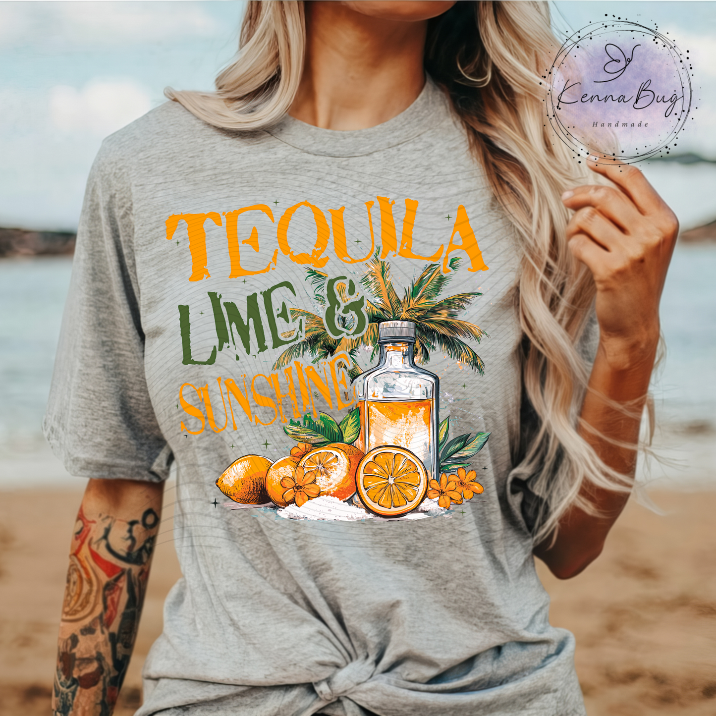 Tequila Limes and Sunshine, DTF Transfer, Ready to Press, Shirt Transfer, Heat Transfer, Direct to film Transfer