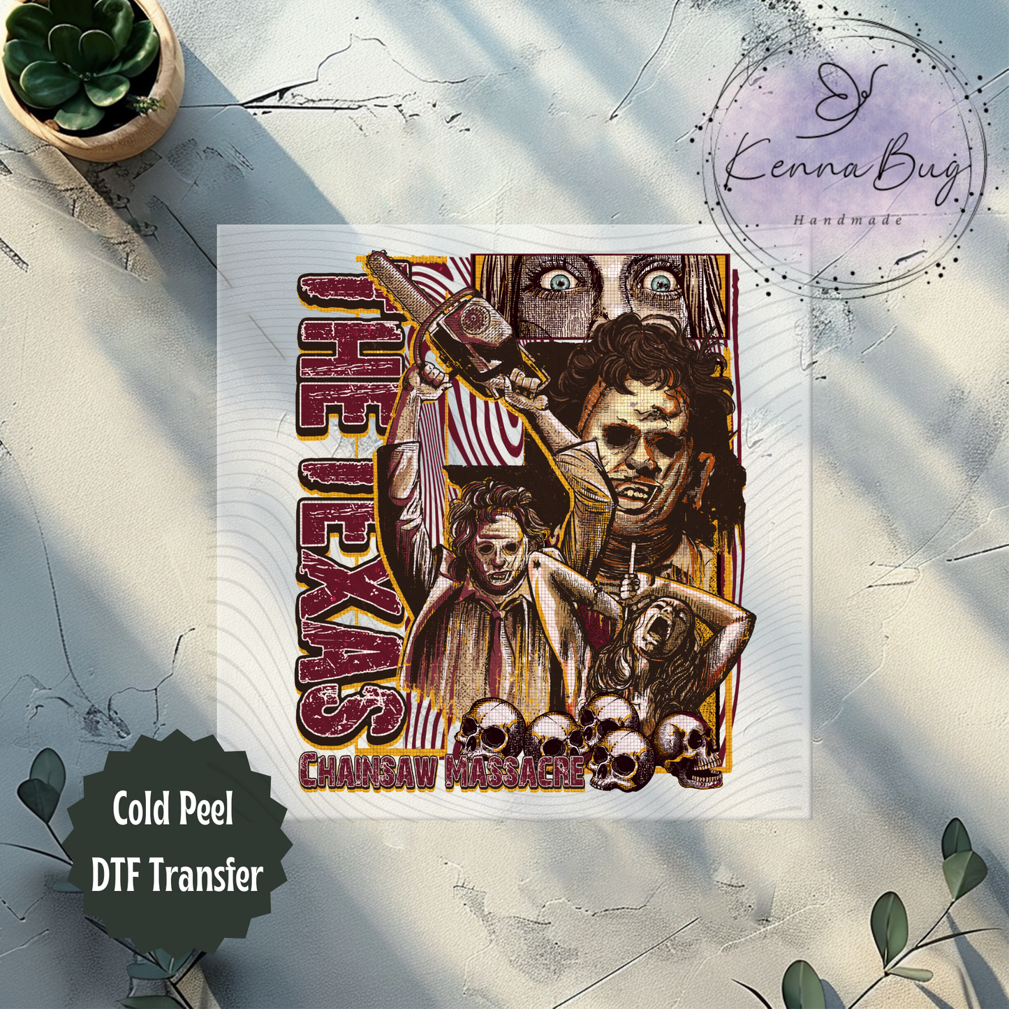 Texas Chainsaw, Horror Movie, Dark, DTF Transfer, Ready to Press, Shirt Transfer, Heat Transfer, Direct to film Transfer