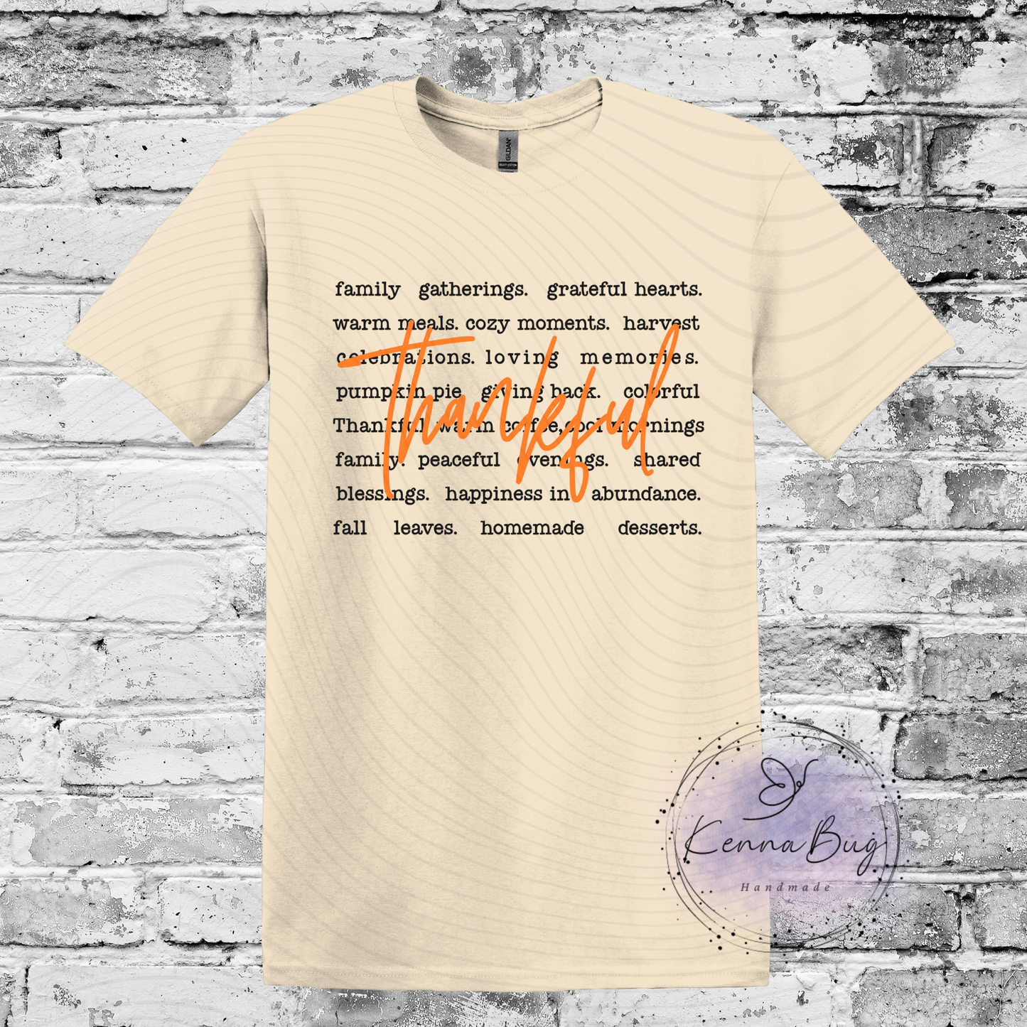 Thankful, Fall, Family, Custom T-Shirt, Pick your Color, Gildan Soft Style