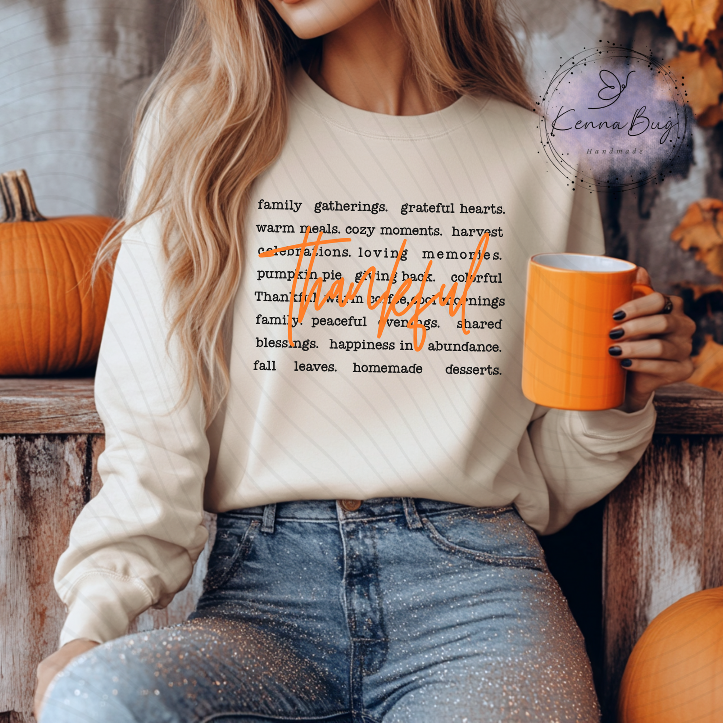 Thankful Words, Family, Gatherings, Memories, DTF Transfer, Ready to Press, Shirt Transfer, Heat Transfer, Direct to film Transfer