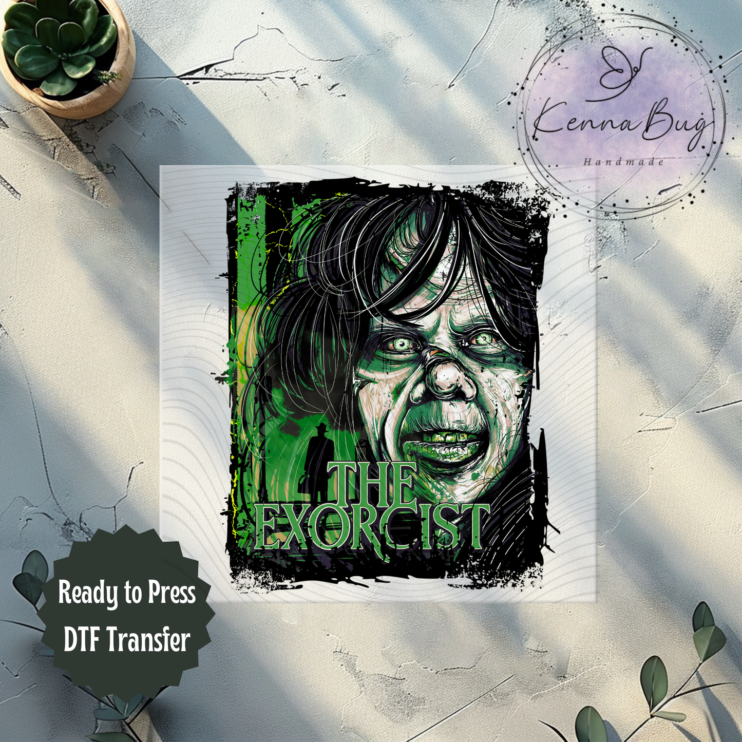 The Exorcist, Demonic, Horror Movie, DTF Transfer, Ready to Press, Shirt Transfer, Heat Transfer, Direct to film Transfer