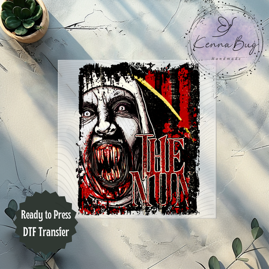 The Nun, Horror Movie, DTF Transfer, Ready to Press, Shirt Transfer, Heat Transfer, Direct to film Transfer