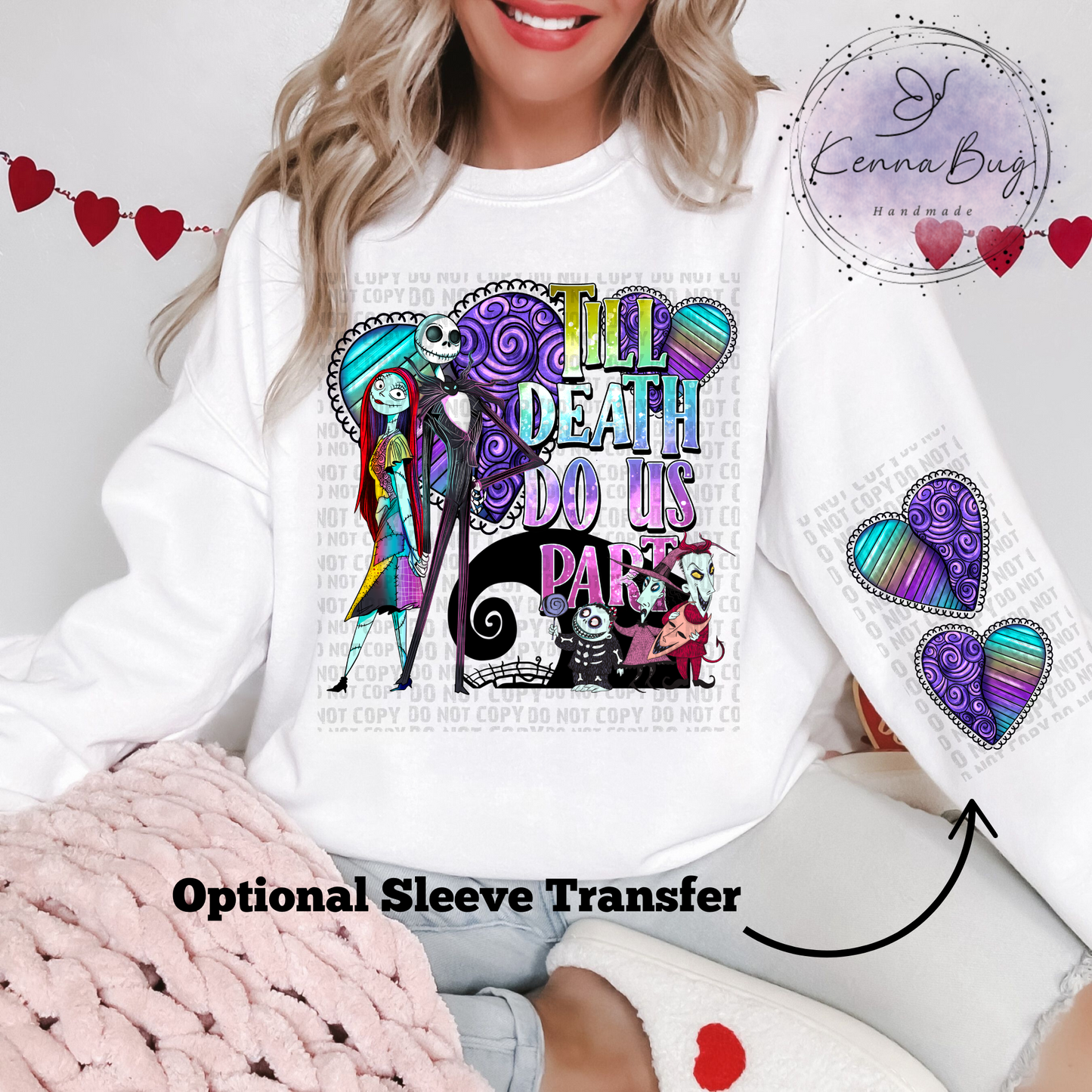 Till Death Do Us Part, Jack, Valentines Day, DTF Transfer, Ready to Press, Shirt Transfer, Heat Transfer, Direct to film Transfer