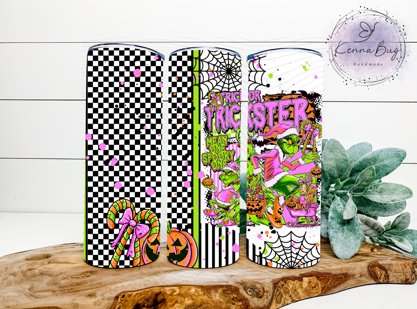 Trick or Trickster, Mean Spooky One, Halloween, Sublimation Tumbler Transfer, 20 oz Tumbler Wrap, Ready to press, Heat Transfer, Sublimation Cup Wrap