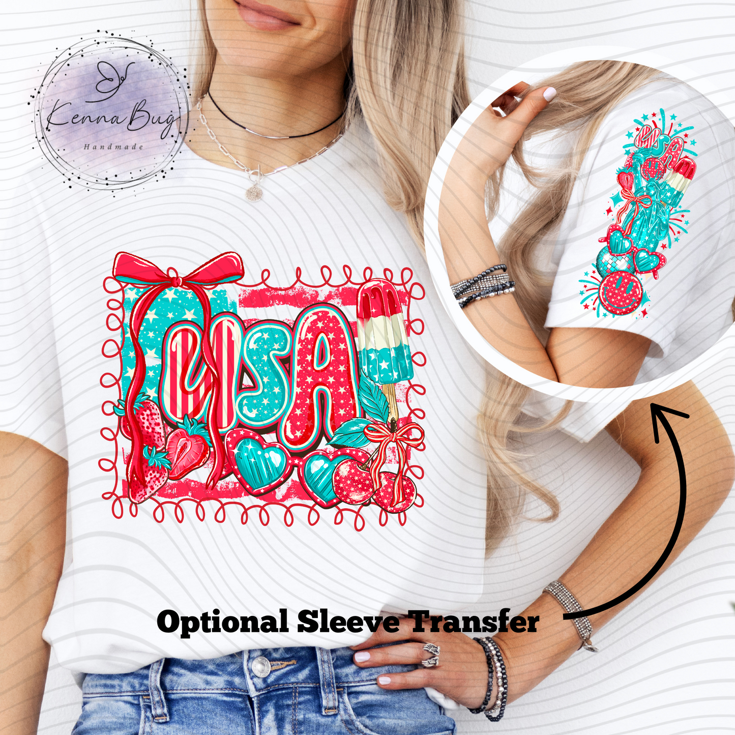 USA, Bomb Pop, Retro, 4th of July, DTF Transfer, Ready to Press, Shirt Transfer, Heat Transfer, Direct to film Transfer