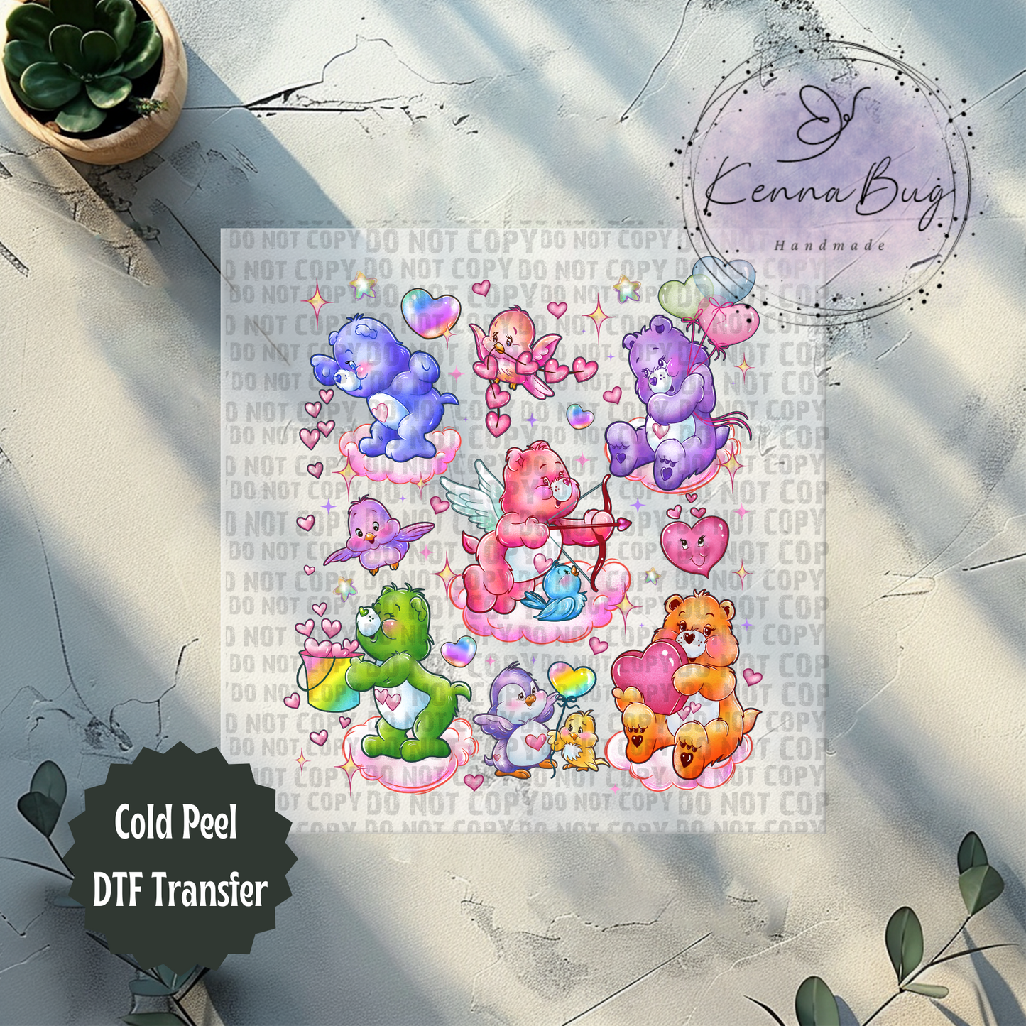 Valentine Bears, Valentines Day, DTF Transfer, Ready to Press, Shirt Transfer, Heat Transfer, Direct to film Transfer