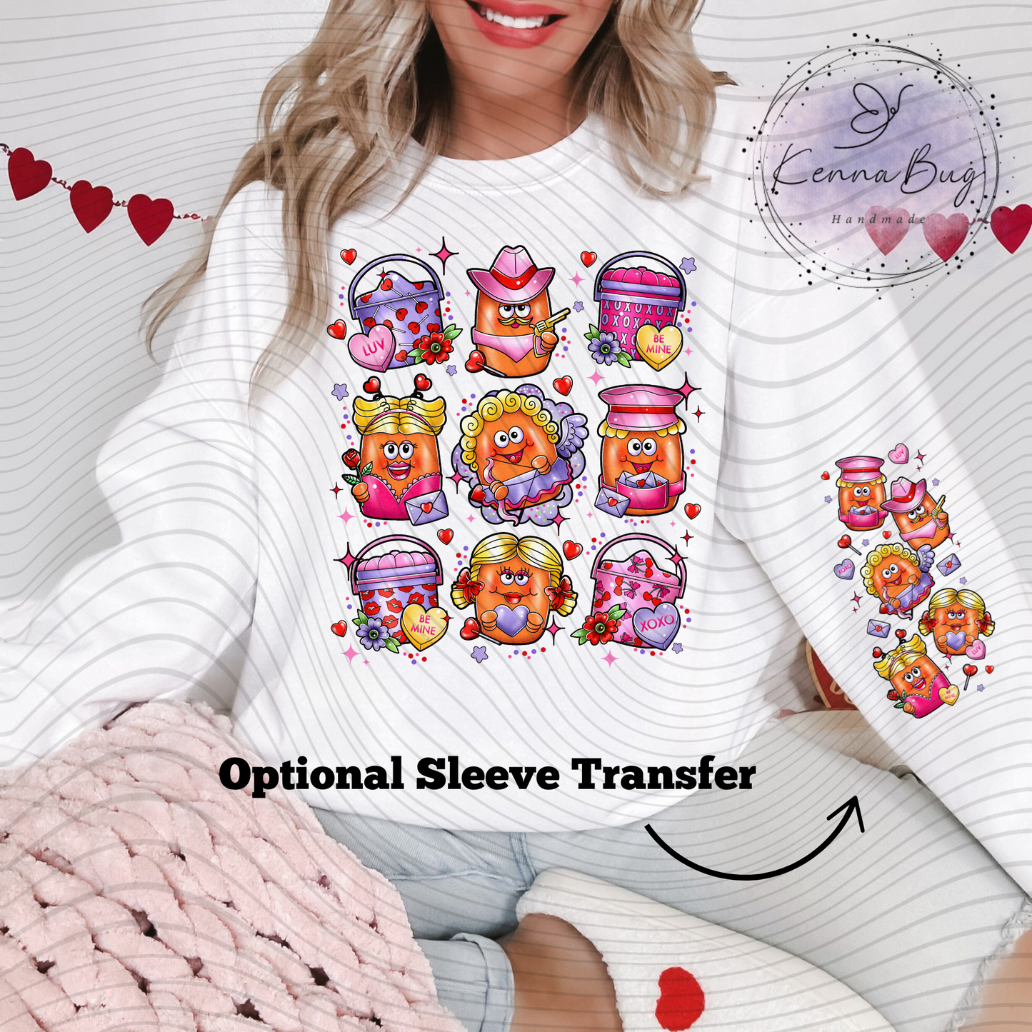 Valentine Nuggets, Valentines Day, Chicken Nuggets, DTF Transfer, Ready to Press, Shirt Transfer, Heat Transfer, Direct to film Transfer