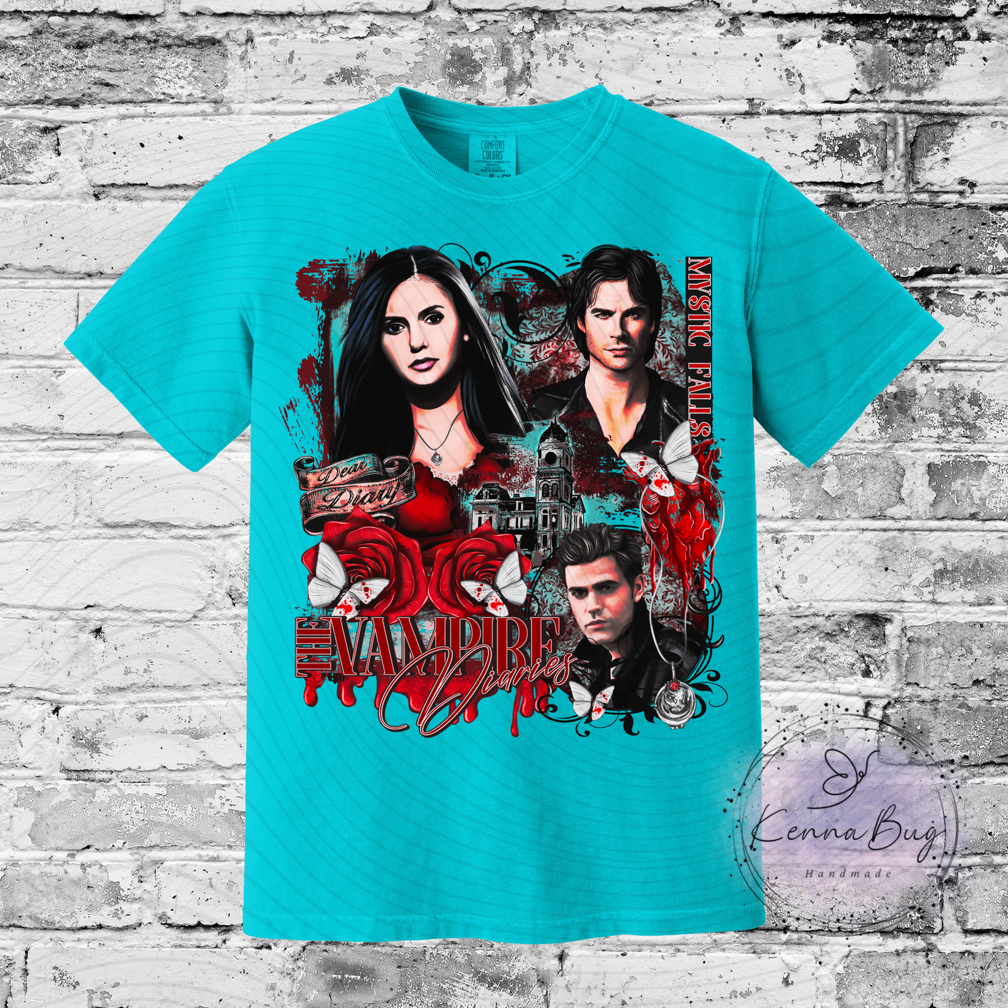 Vampire Diaries, Custom T-Shirt, Pick your Color, Graphic Tee, Comfort Colors 1717