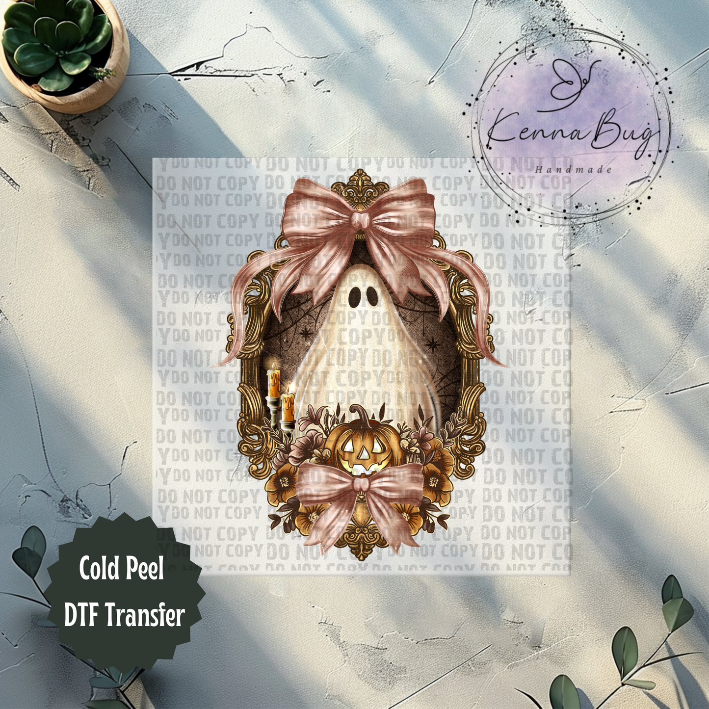 Vintage Ghost, DTF Transfer, Ready to Press, Shirt Transfer, Heat Transfer, Direct to film Transfer