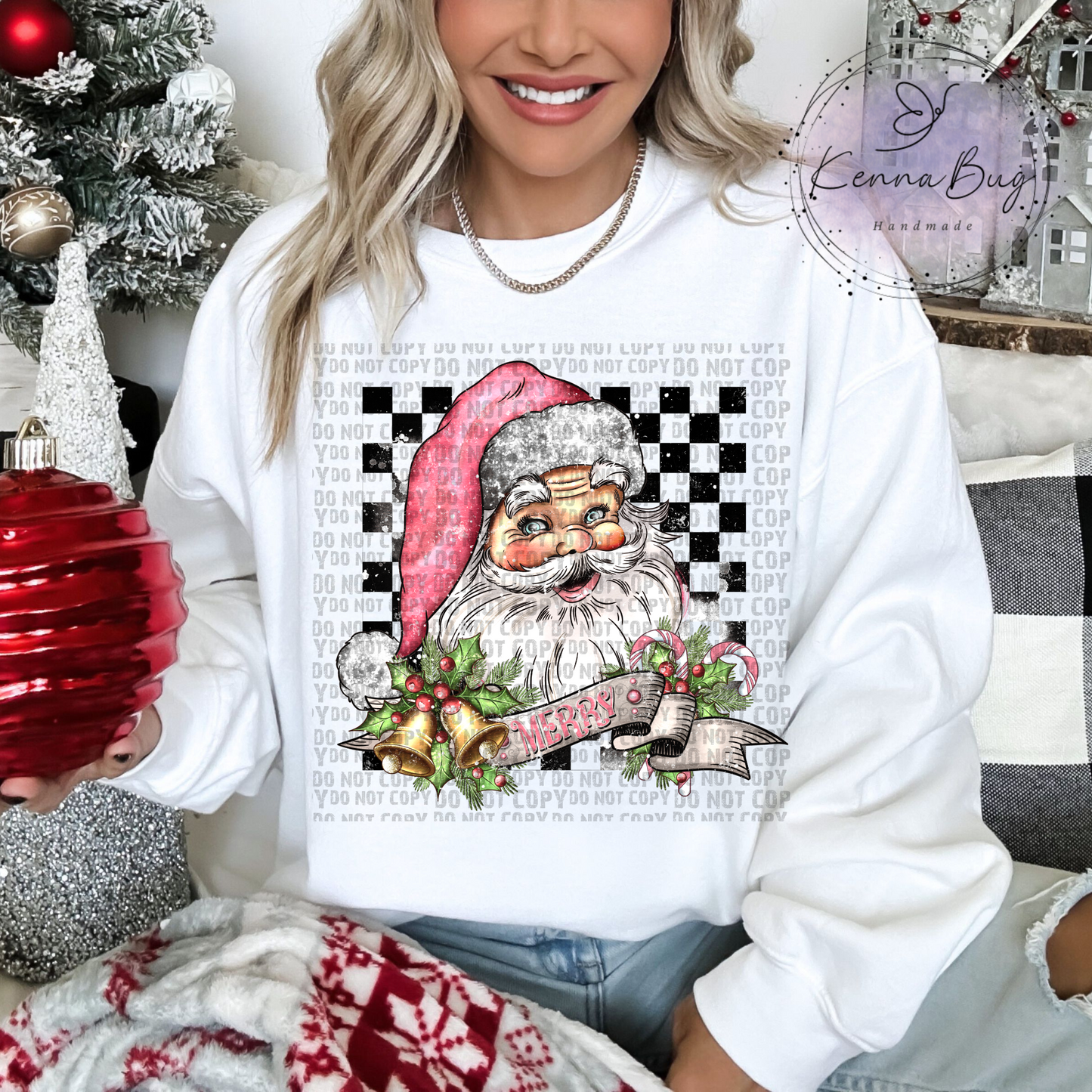 Vintage Santa, Christmas, DTF Transfer, Ready to Press, Shirt Transfer, Heat Transfer, Direct to film Transfer