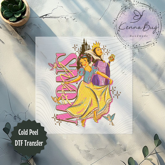 Vintage Snow Princess, DTF Transfer, Ready to Press, Shirt Transfer, Heat Transfer, Direct to film Transfer