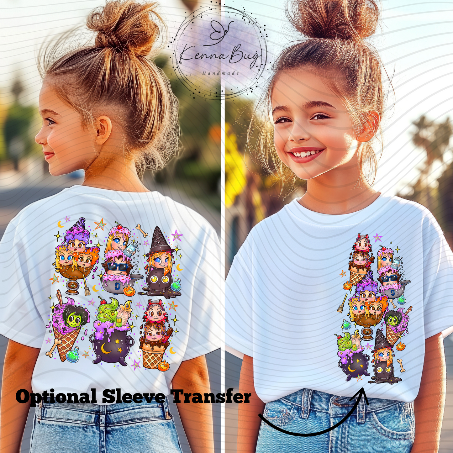 Witches, Ice cream, Summer, DTF Transfer, Ready to Press, Shirt Transfer, Heat Transfer, Direct to film Transfer