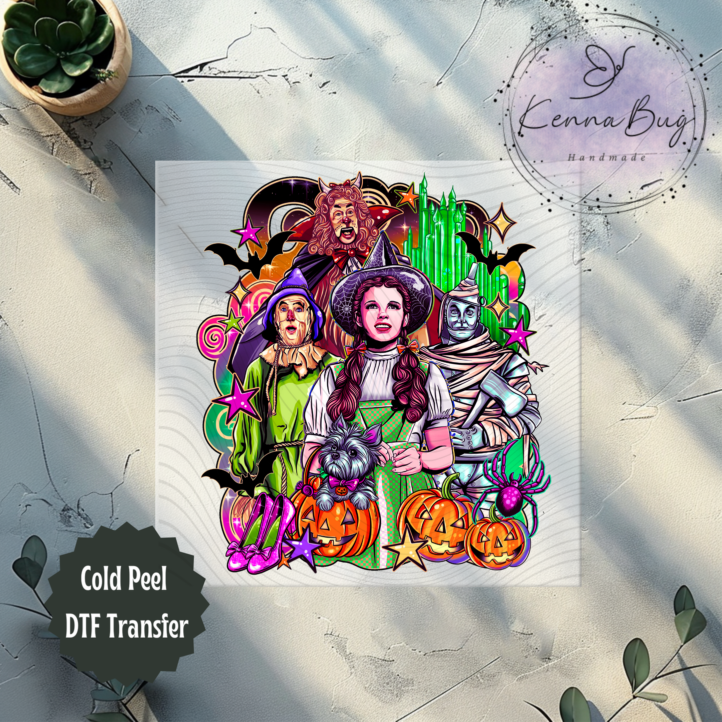 Halloween Oz, Wizard, Pumpkins, DTF Transfer, Ready to Press, Shirt Transfer, Heat Transfer, Direct to film Transfer