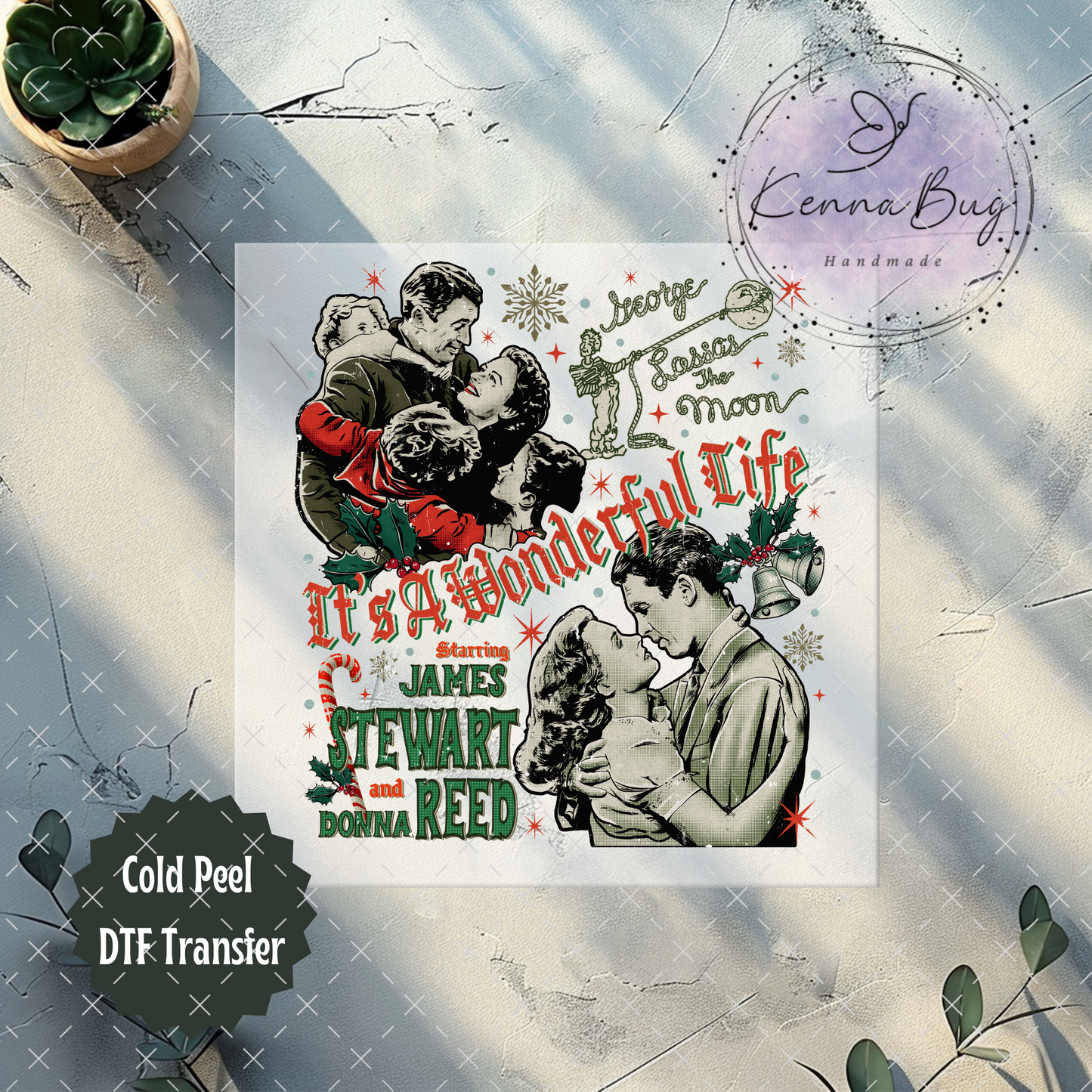 Wonderful Life, Classic Christmas Movie, DTF Transfer, Ready to Press, Shirt Transfer, Heat Transfer, Direct to film Transfer