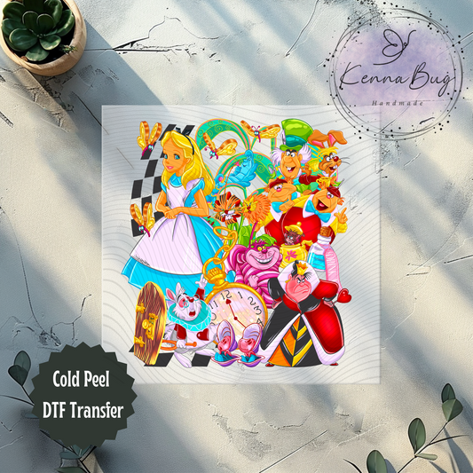 Wonder Land, Classic Kids Movie, Cartoon, DTF Transfer, Ready to Press, Shirt Transfer, Heat Transfer, Direct to film Transfer