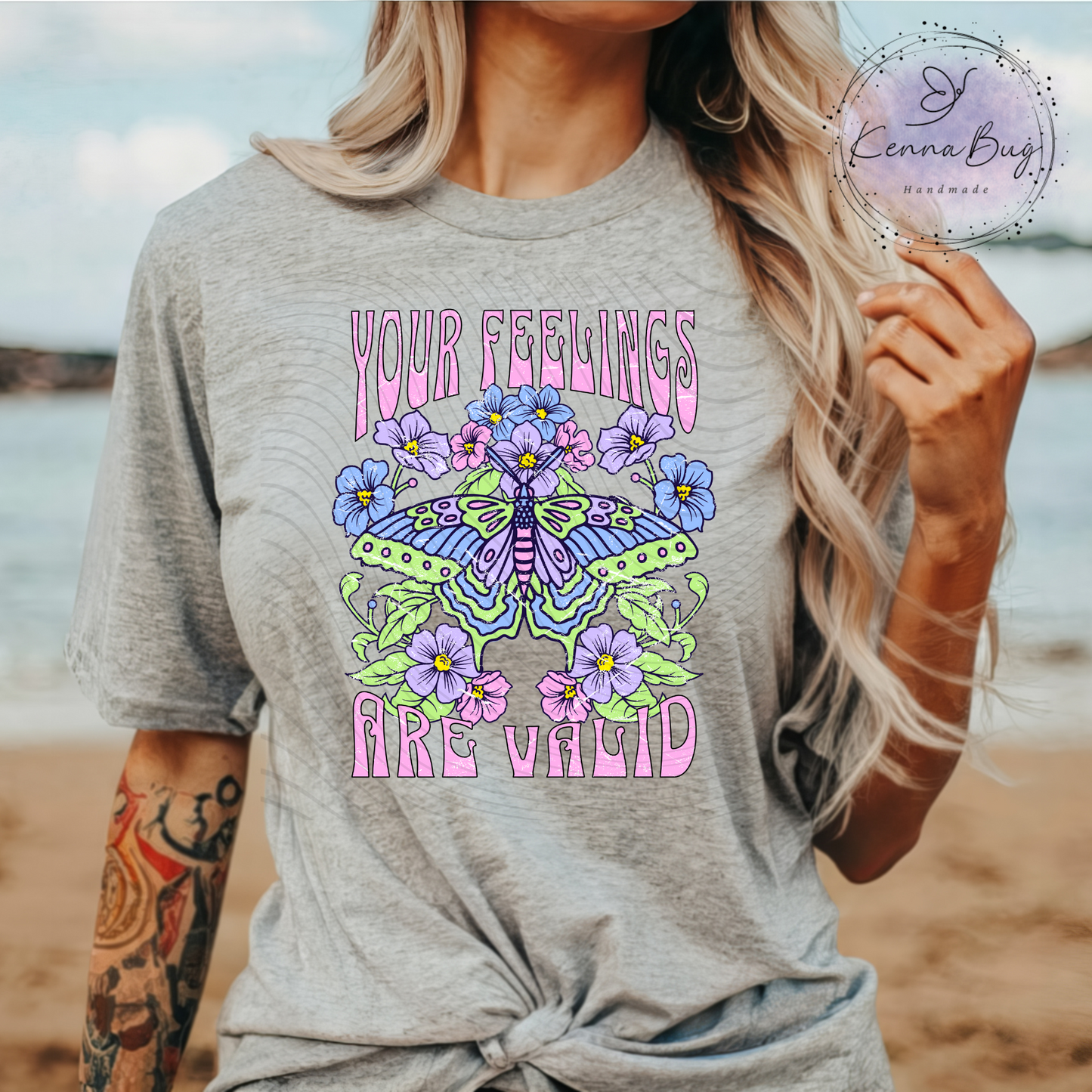 Your Feelings are Valid, Retro, Butterfly, DTF Transfer, Ready to Press, Shirt Transfer, Heat Transfer, Direct to film Transfer